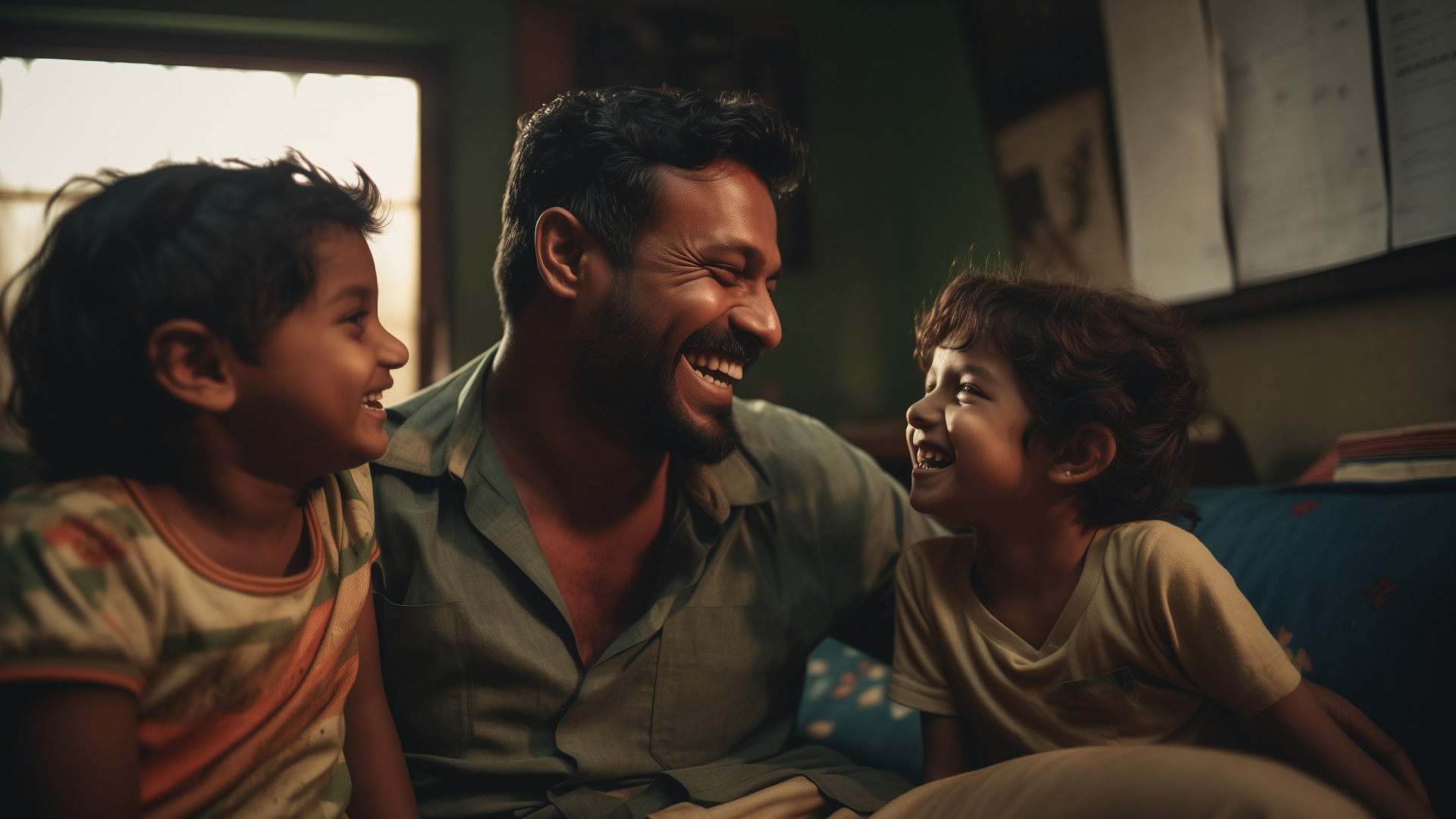 lovely-portrait-father-children-celebration-father-s-day